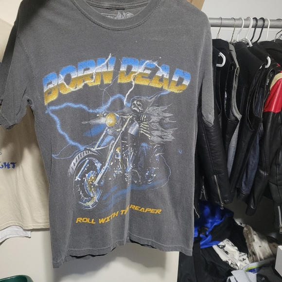 Born dead distressed reaper tee - Picture 2 of 4